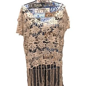 NWT POL Cream Floral Coverup (Small/Medium)
